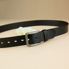 Genuine Leather Black Fashion Belt Formal Leather Belt Casual Belt for Men