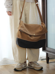 Mens Canvas Large Stachel Side Bag Canvas Messenger Bag Canvas Shoulder Bag for Women