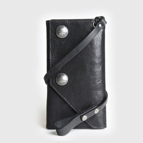 Handmade Mens Cool Leather Chain Wallet Biker Trucker Wallet