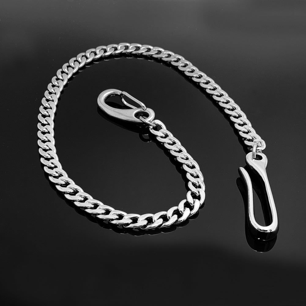 Fashion Stainless Steel Mens 18'' Silver Pants Chain Wallet Chain Motorcycle Wallet Chain for Men - iwalletsmen