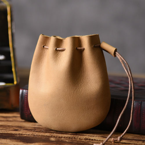 MINI Leather Drawstring Coin Pouch Medieval Pouch Medieval Coin