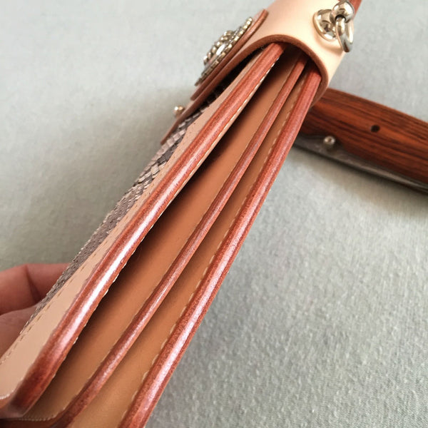 Handmade Leather Biker Wallet Mens Cool Chain Wallet Trucker Wallet wi –  imessengerbags