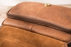 Cool Leather Mens Small Messenger Bags Shoulder Bags for Men - iwalletsmen