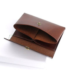 Leather Mens Front Pocket Wallet Small Wallet Card Wallet Change Wallets for Men - iwalletsmen