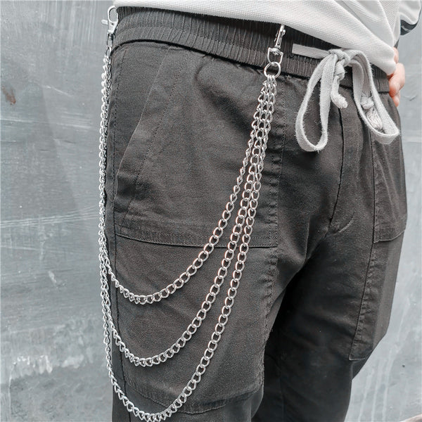 Badass Punk Mens Long Three Layer Jeans Chain Jean Chain Pants Chain W –  iChainWallets