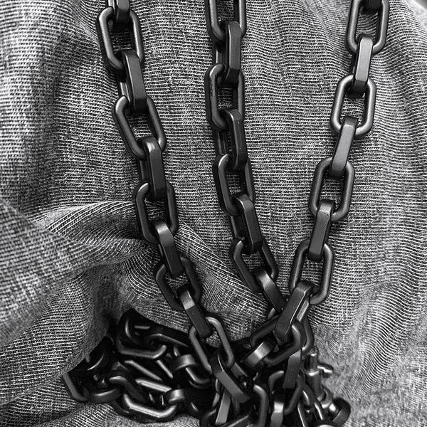 Black Metal WALLET CHAIN Triple LONG PANTS CHAIN Black Jeans Chain Jea –  iwalletsmen