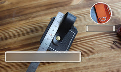 Handmade Mens Brown Leather Classic Zippo Lighter Case Belt Zippo Lighter Holder with Belt Clip - iwalletsmen