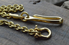 Cool Men's Handmade Brass Key Ring Wallet Key Chain Pants Chains Biker Wallet Chain For Men - iwalletsmen