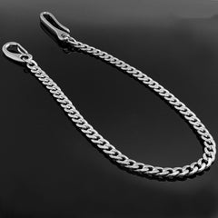 Fashion Stainless Steel Mens 18'' Silver Pants Chain Wallet Chain Motorcycle Wallet Chain for Men - iwalletsmen