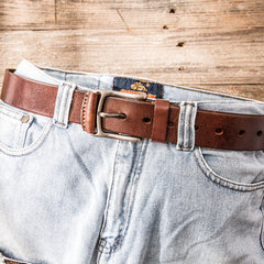 Handmade Cool Leather Mens Belt Leather Belt for Men - iwalletsmen