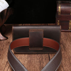 Cool Leather Cell Phone HOLSTER Belt Pouches for Men Waist Bag BELT BAG For Men - iwalletsmen