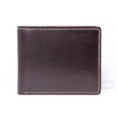 Leather Mens Small Wallet Slim Wallet Front Pocket Wallet Card Wallet for Men - iwalletsmen