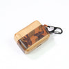 Camouflage Wood Leather AirPods 1/2 Case with Strap Leather AirPods Case Airpod Case Cover