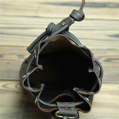 Leather Drawstring Pouch Medieval Belt Pouch Medieval Belt Pouch Renaissance Costume Accessories LARP Waist Bag