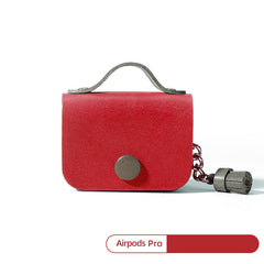 Cute Leather AirPods 1/2 Case with Tassels Leather AirPods Pro Case Airpod Case Cover