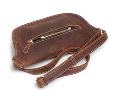 Vintage Brown Leather Men's Fanny Pack Hip Pack Waist Bag For Men - iwalletsmen