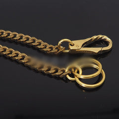 Cool Brass 18‘’ Biker Wallet Chain Key Chain Wallet Chain Pants Chain For Men - iwalletsmen