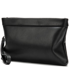 Fashion Black Leather Men's Clutch Purse Clutch Bag Wristlet Bag For Men - iwalletsmen