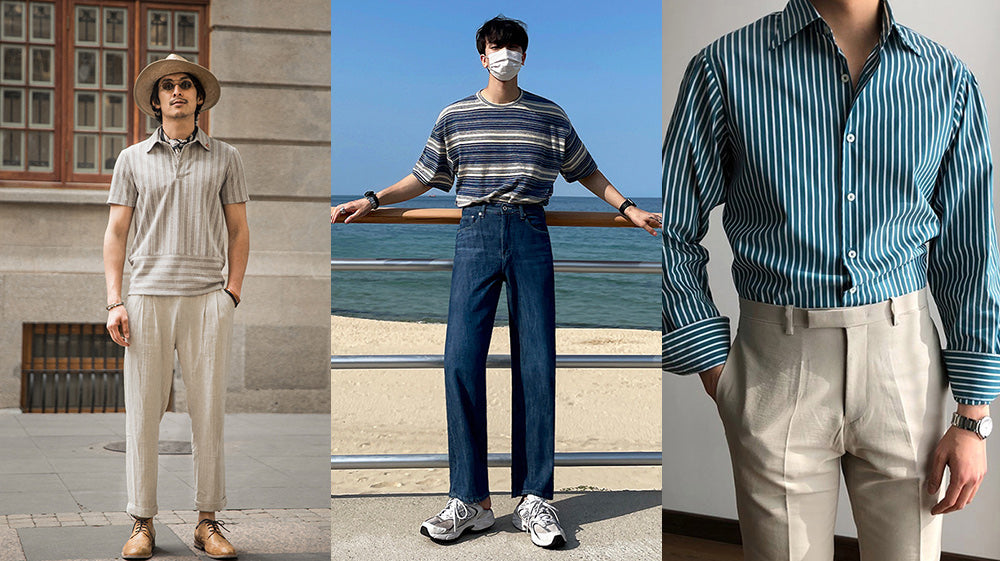 20 Ways to Style a Striped Shirt in Summer Like Korean Men | Korean Men Style Guide | Korean Mens Summer Fashion