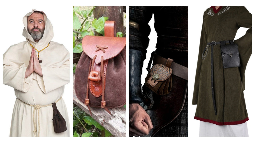 16 Handcrafted 18th Century Belt Pouches for LARP, Renaissance Fairs & Historical Cosplay