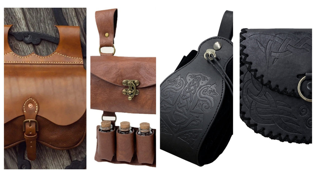 18 Handmade 18th Century Belt Pouches for LARP Renaissance Fairs Historical Cosplay 2026