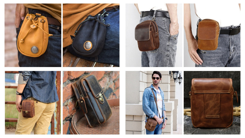 40 EDC Leather Belt Pouches
