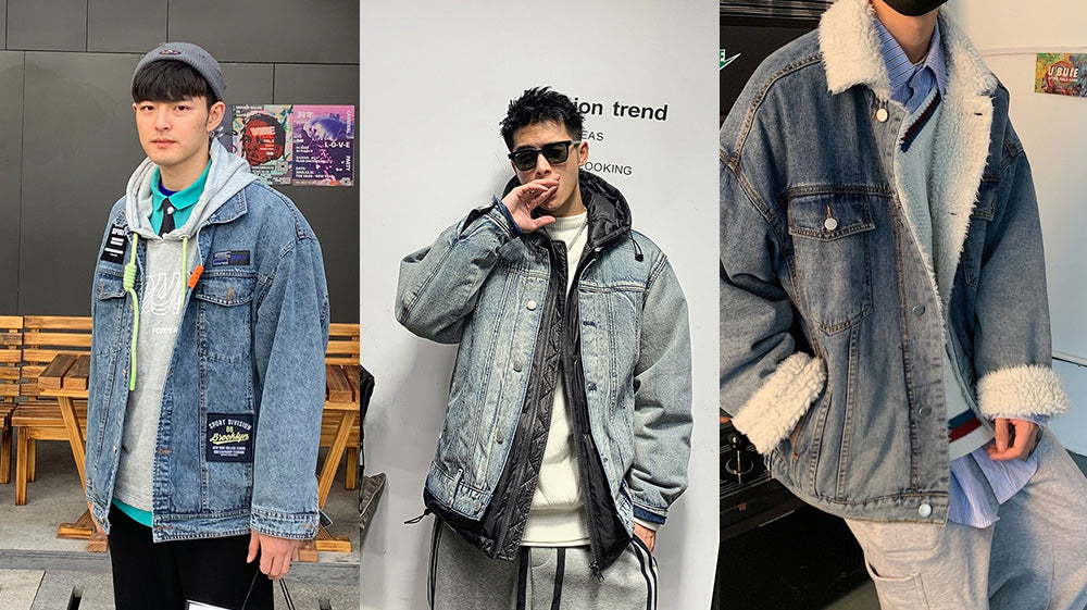 How to Style A Denim Jacket in Winter Like A Korean Men | Korean Mens Winter Fashion | Style Denim Jacket