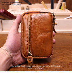 Brown Leather Key Ring Wallet Mens Leather Key Wallet for Men - iwalletsmen