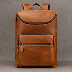 Vintage Crazy Horse Leather Backpack - FYYY04591041
