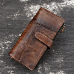 Leather Wallet with Buckle for Men - iwalletsmen