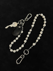 White Skull Chain for Wallet 