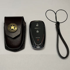 Chevrolet Leather Case For Key Fob with Belt Loop Handmade Leather Chevrolet Key Fob Cover