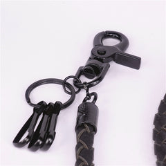 Coffee Leather Wallet Chain Mens Biker Wallet Chain Pants Chain Jeans Chain Jean Chain