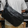 Black Sling Bag for Big Man - Front View