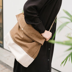 Mens Khaki Canvas Large Stachel Messenger Bags Canvas Side Bag Canvas Shoulder Bag for Women