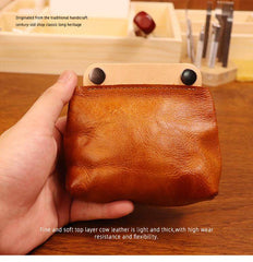 Brown Leather Pouch Wallet for Men - iwalletsmen