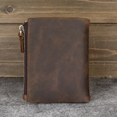 Mens Wallet with Coin Purse Billfold Leather Billfold with Coin Pocket - iwalletsmen