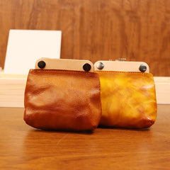 Brown Mens Coin Pouch Wallet 