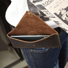 Leather Phone Holster for Belt Mens Leather Belt Bag Pouch Bag Leather Cell Phone Holster with Belt Loop - iwalletsmen
