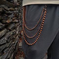 Ball Wallet Chain Triple Wallet Chain Beaded Wallet Chain Long Wallet Chain - iChainWallets
