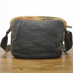 Denim Small Side Bag Mens Blue Denim Messenger Bags Vintage Denim Small Crossbody Bag For Women