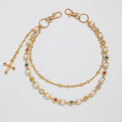 Pearl Wallet Chain for Women Gold Wallet Chain 