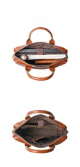 Brown Leather Briefcase for Men - iwalletsmen