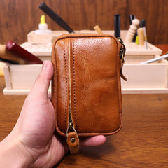 Brown Leather Key Ring Wallet Mens Leather Key Wallet for Men - iwalletsmen