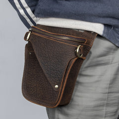Mens Leather Holster Belt Bag Belt Bag Holster - iwalletsmen