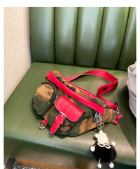Camouflage Fanny Pack for Men Camouflage Denim Leather Waist Bag Camouflage Belt Bag - Feltify