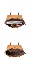 Small Mens Leather Satchel Bag - iwalletsmen