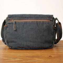 Blue Denim Mens Small Side Bags Denim Small Messenger Bag Vintage Denim Crossbody Bag For Women