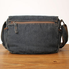 Blue Denim Mens Small Side Bag Denim Small Messenger Bag Vintage Denim Crossbody Bag For Women