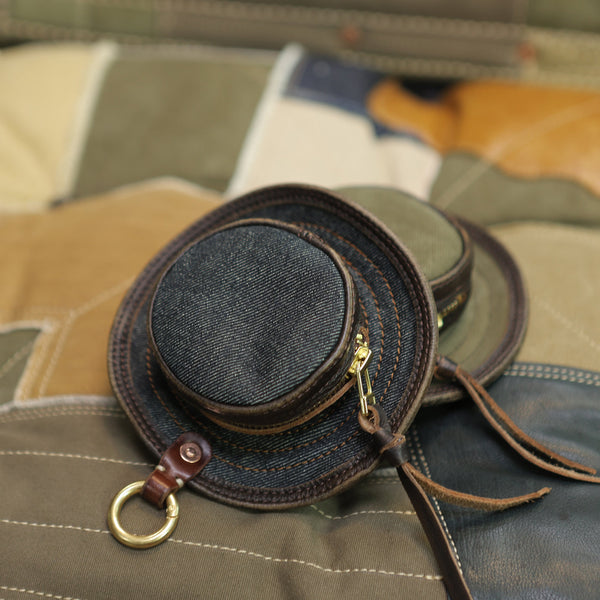 Denim Cowboy Hat Belt Pouch Denim Waist Bag for Men Jean Belt Pouch - Feltify